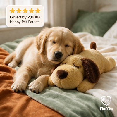 Fluffko Heartbeat Calming Puppy Toy