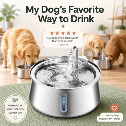 Fluffko 4L Filtered Water Fountain